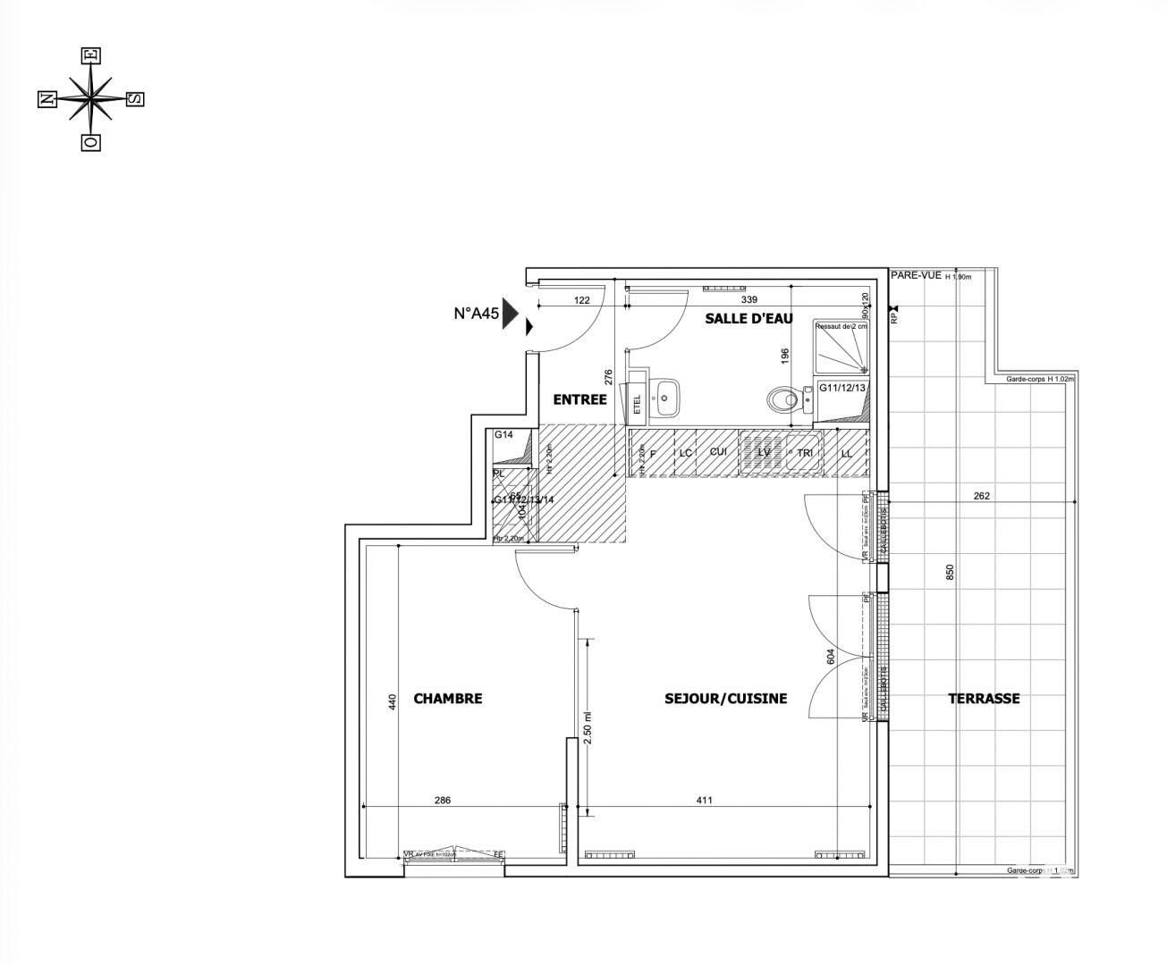 Appartement à louer, 48m², Savigny-le-Temple