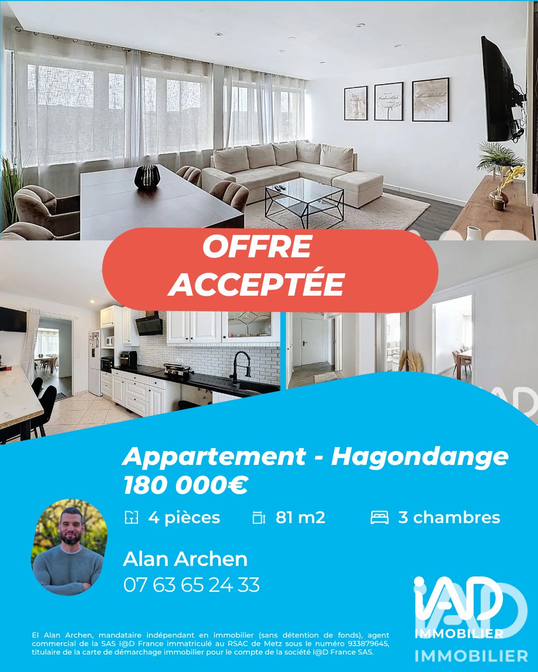 Appartement à vendre, 81m², Hagondange