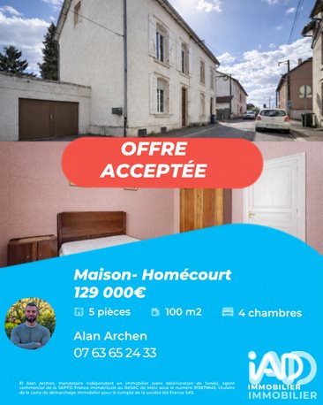 Maison à vendre, 100m², Homécourt
