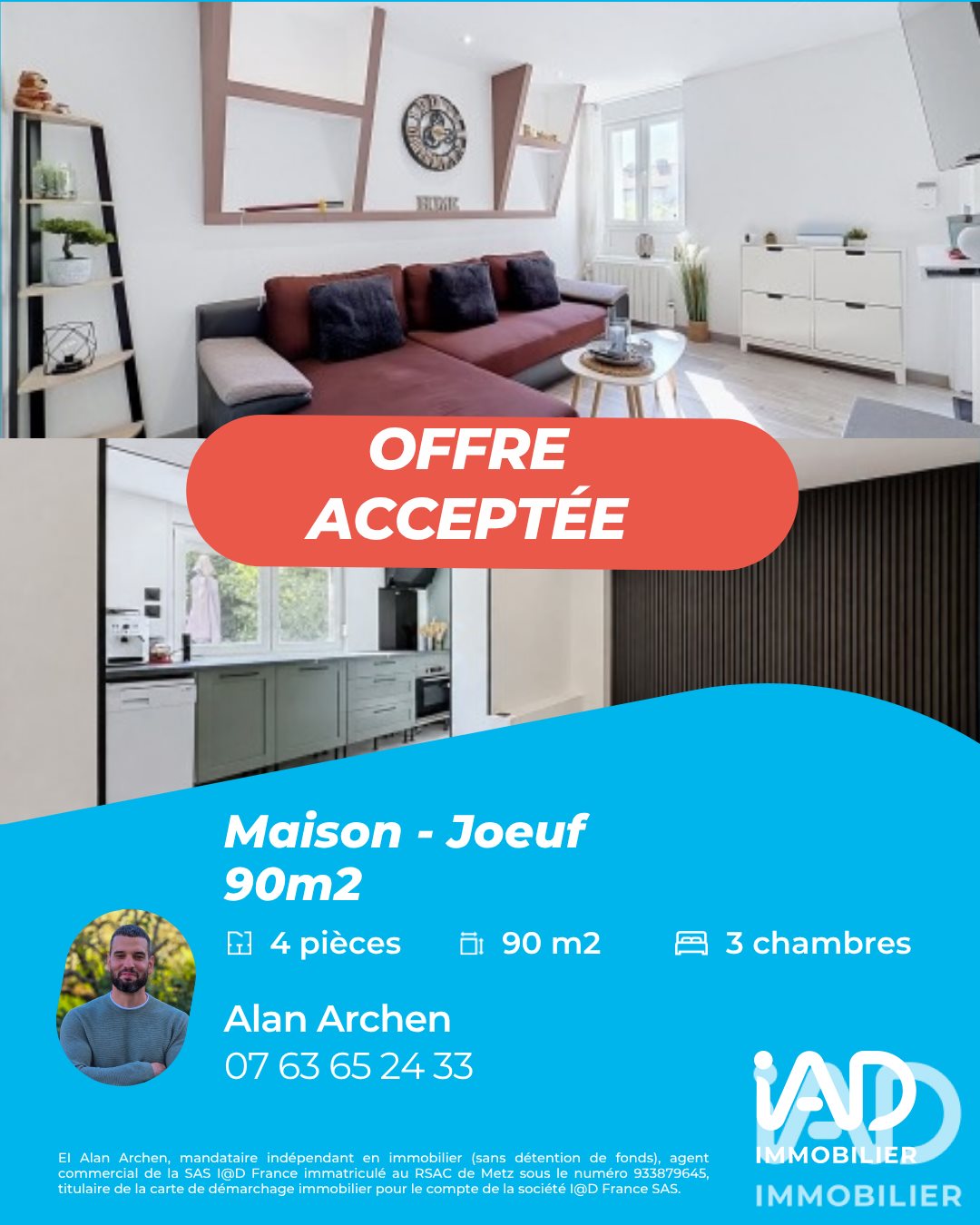 Maison à vendre, 90m², Joeuf