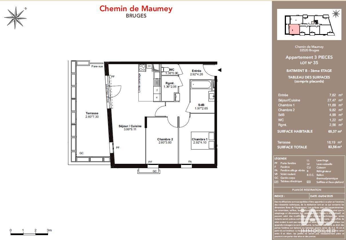 Appartement à vendre, 65m², Bruges