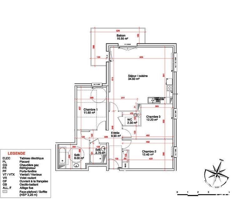 Appartement à vendre, 93m², Saint-Martin-Boulogne