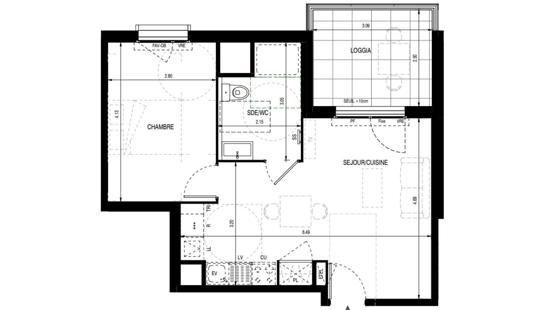 Appartement à vendre, 41m², Andrézieux-Bouthéon