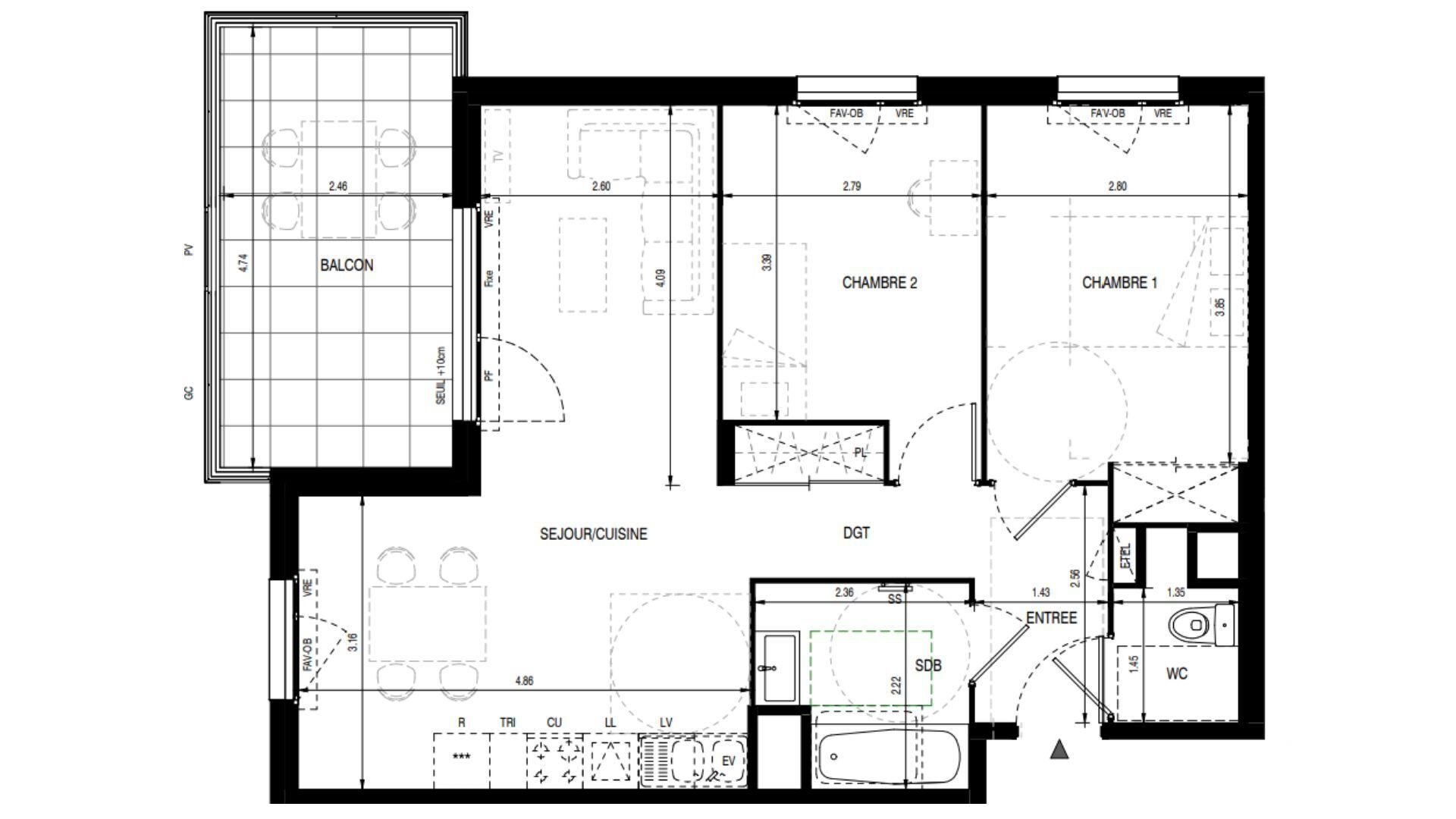 Appartement à vendre, 62m², Andrézieux-Bouthéon