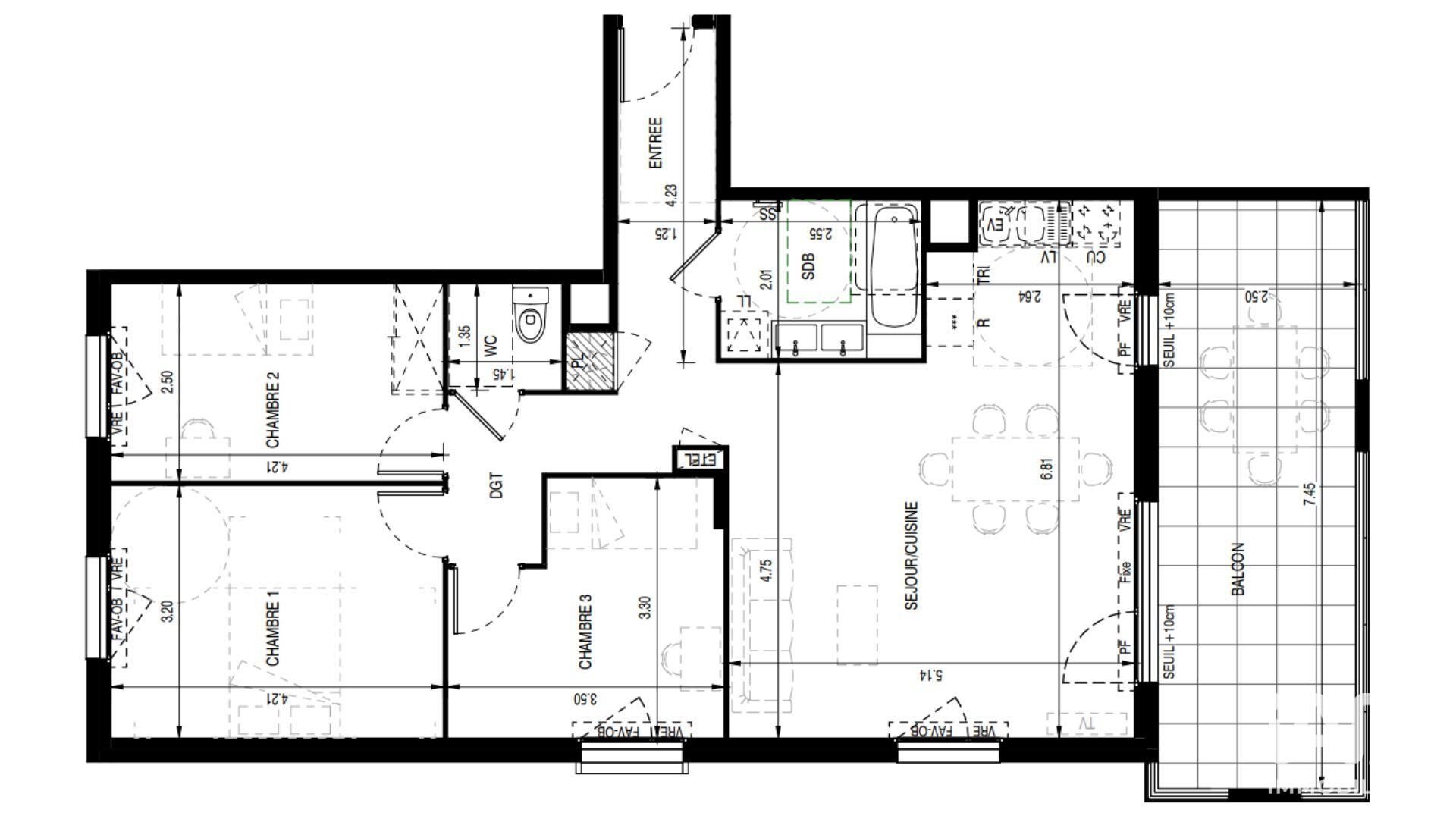Appartement à vendre, 81m², Andrézieux-Bouthéon