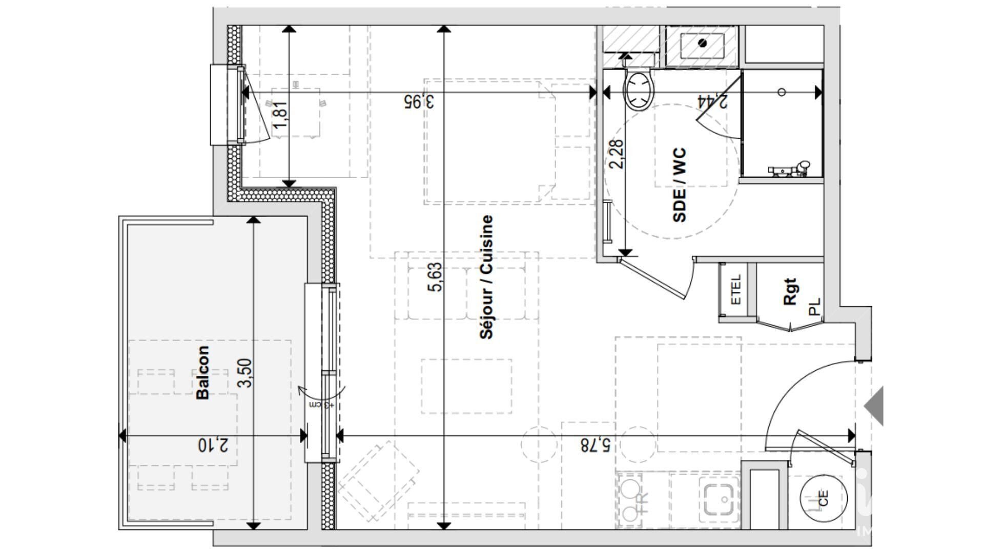 Appartement à vendre, 31m², Riom