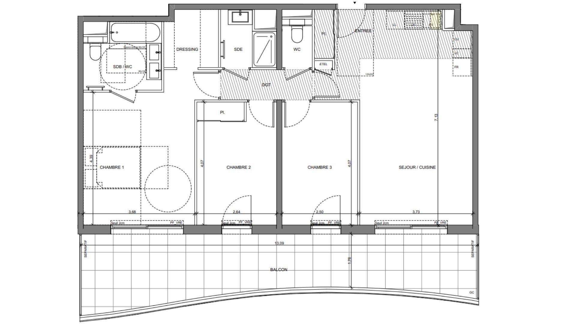 Appartement à vendre, 85m², Saint-Laurent-du-Var
