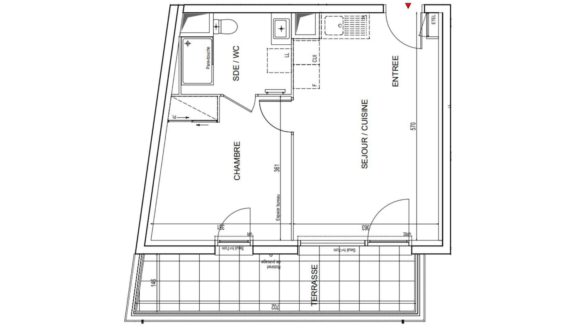 Appartement à vendre, 37m², Cognin