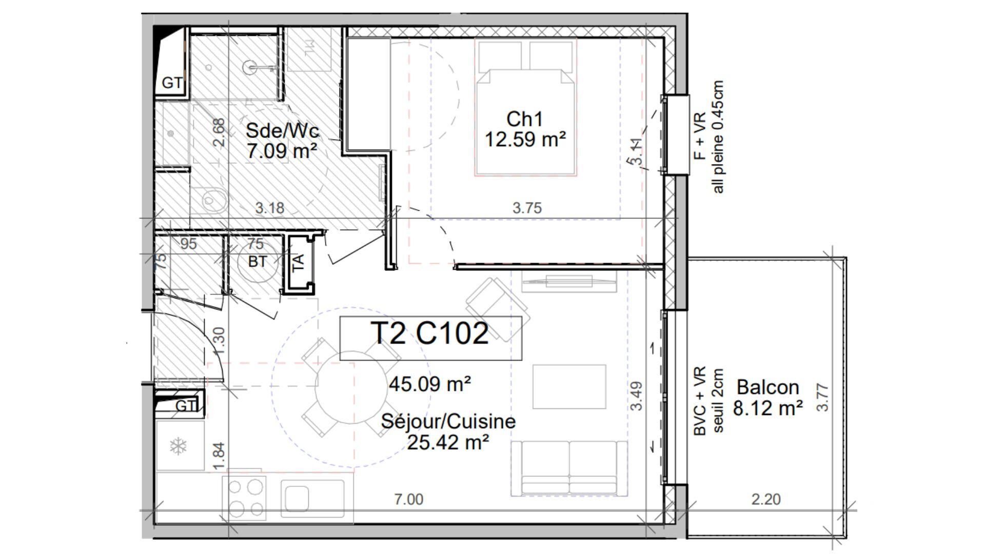 Appartement à vendre, 45m², Le Touvet