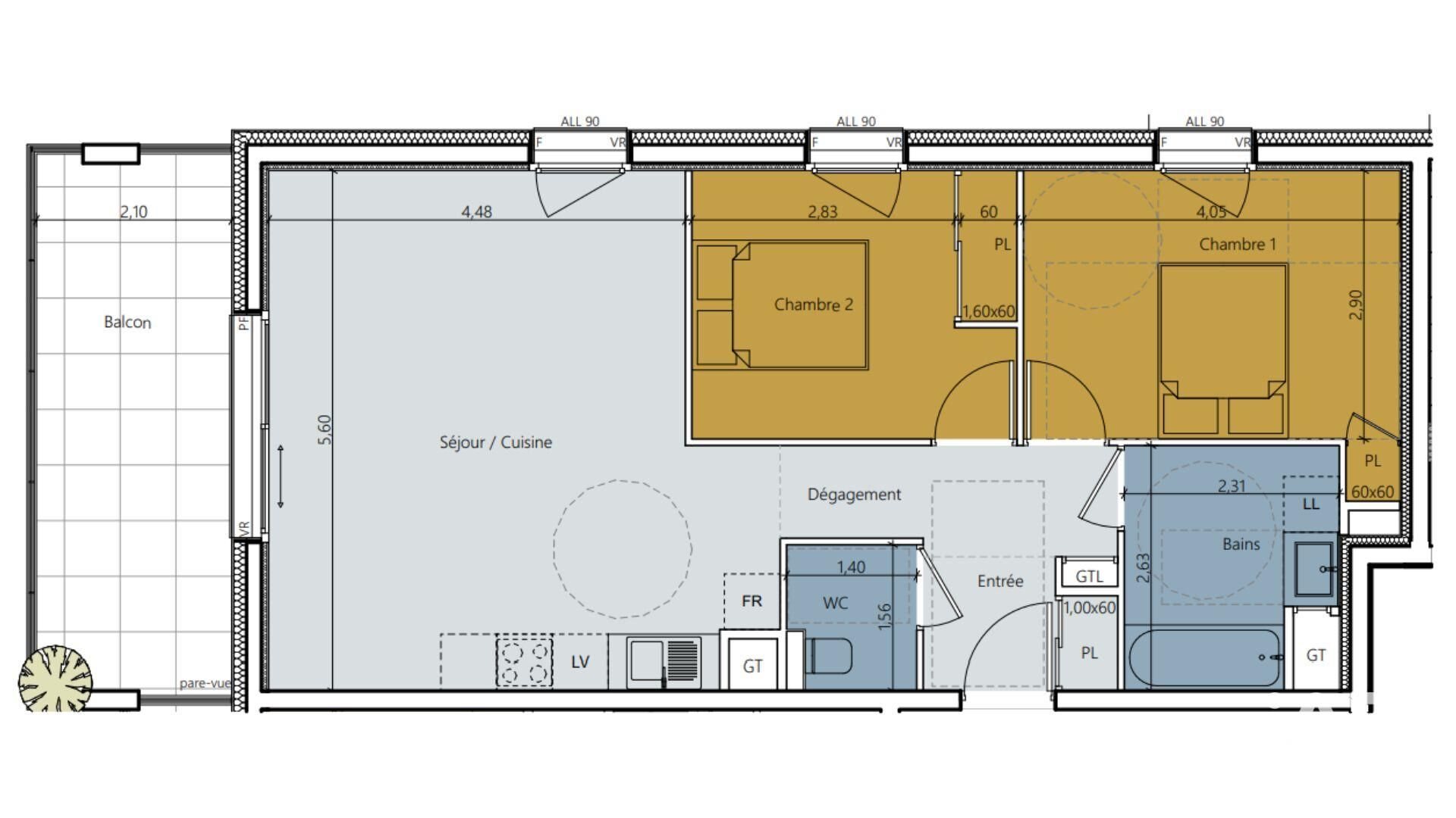 Appartement à vendre, 64m², Chambéry