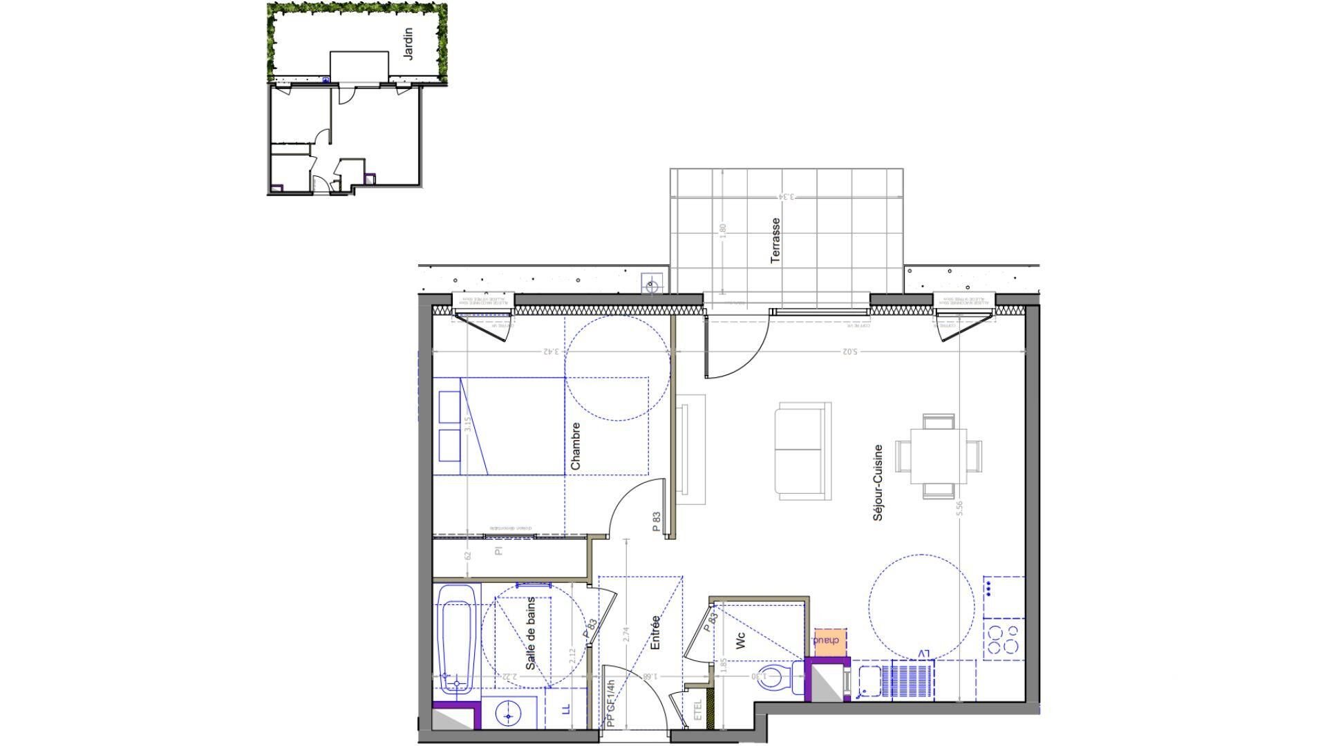 Appartement à vendre, 49m², Allinges