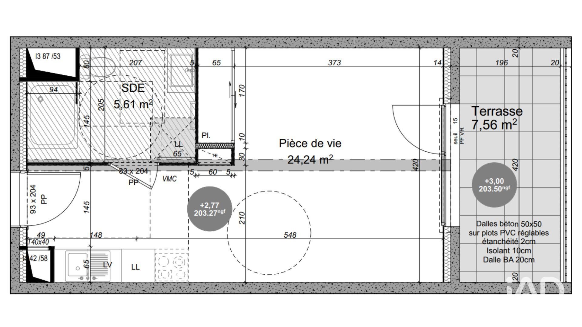 Appartement à vendre, 30m², Saint-Priest