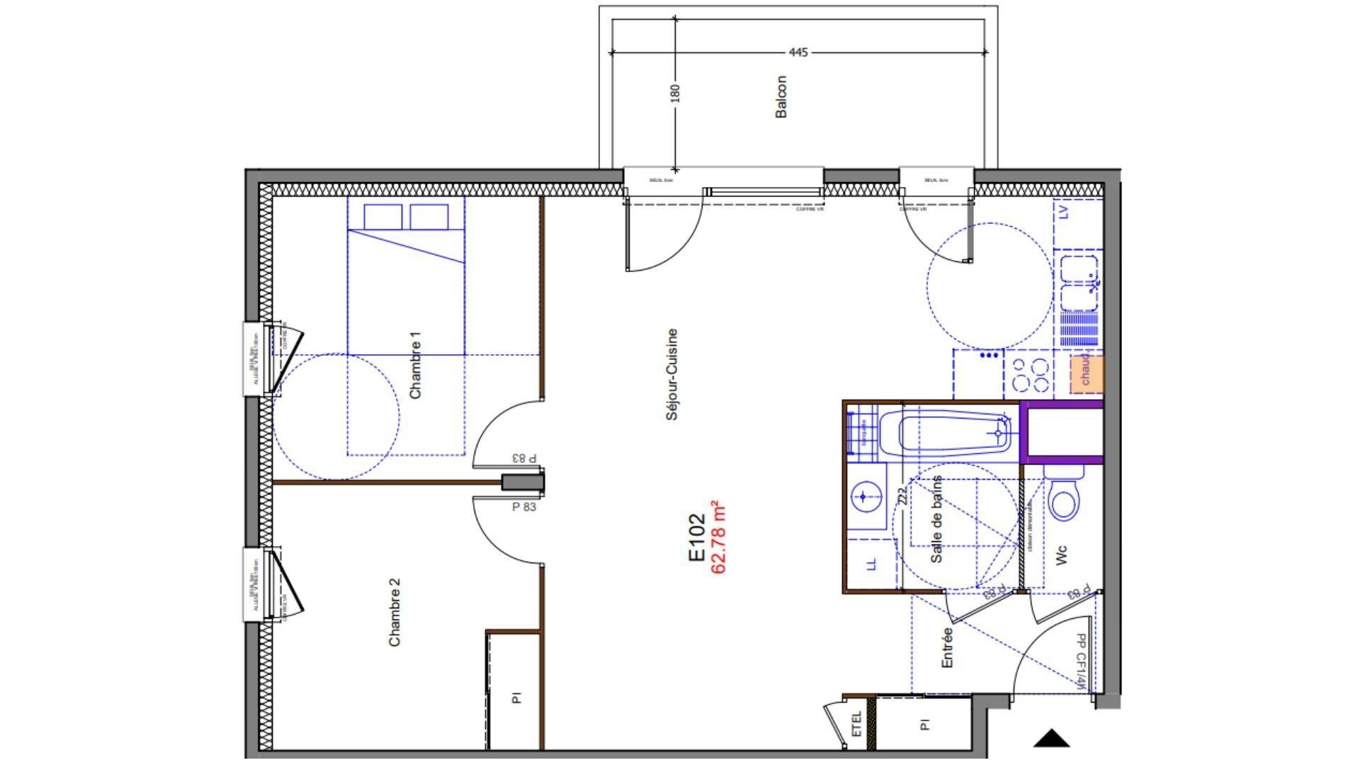 Appartement à vendre, 63m², Allinges