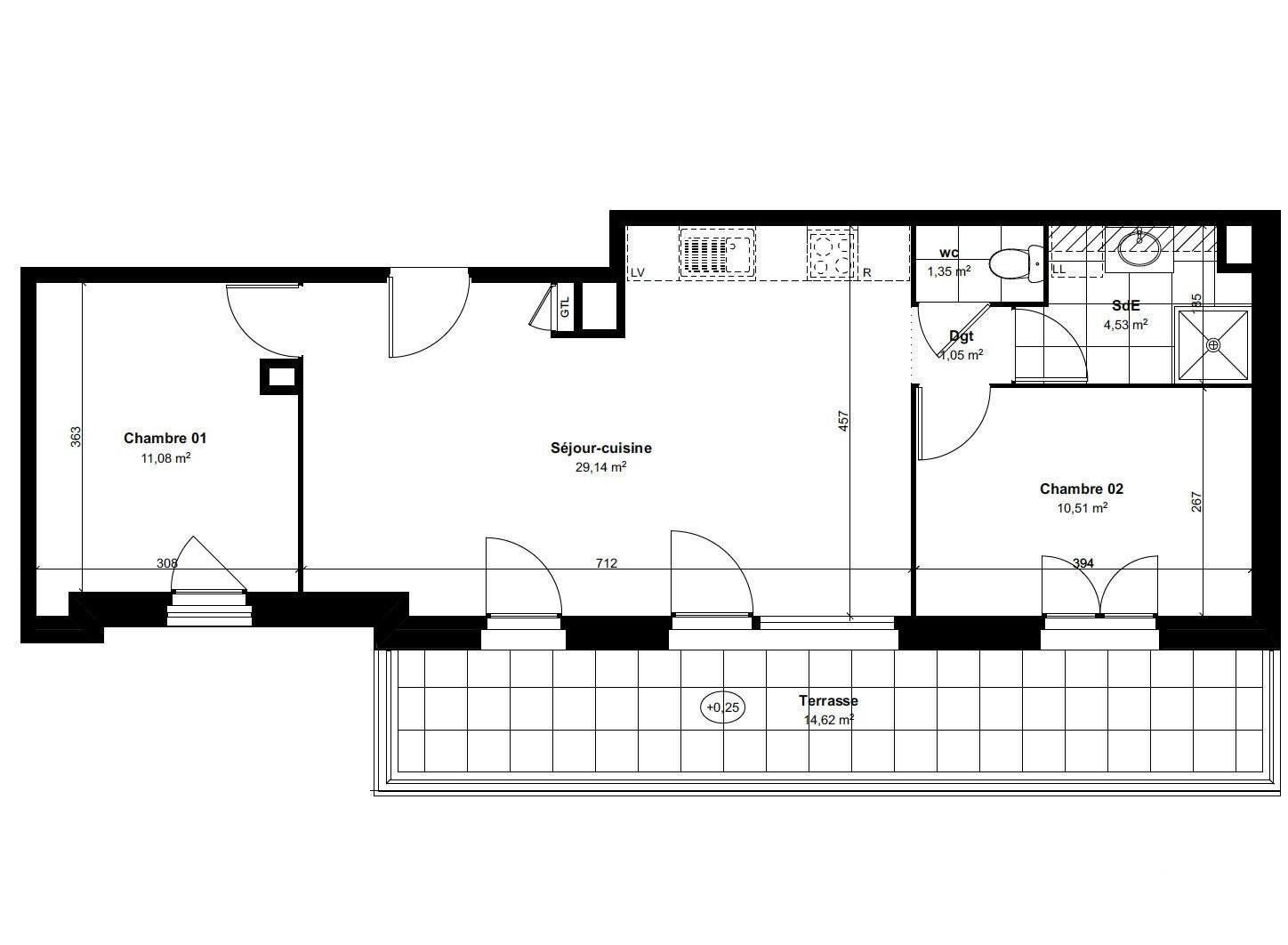 Appartement à vendre, 57m², Château-Thierry
