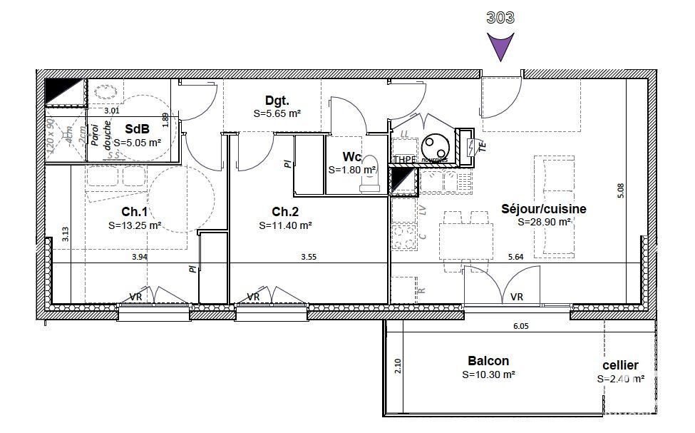 Appartement à vendre, 66m², Goncelin