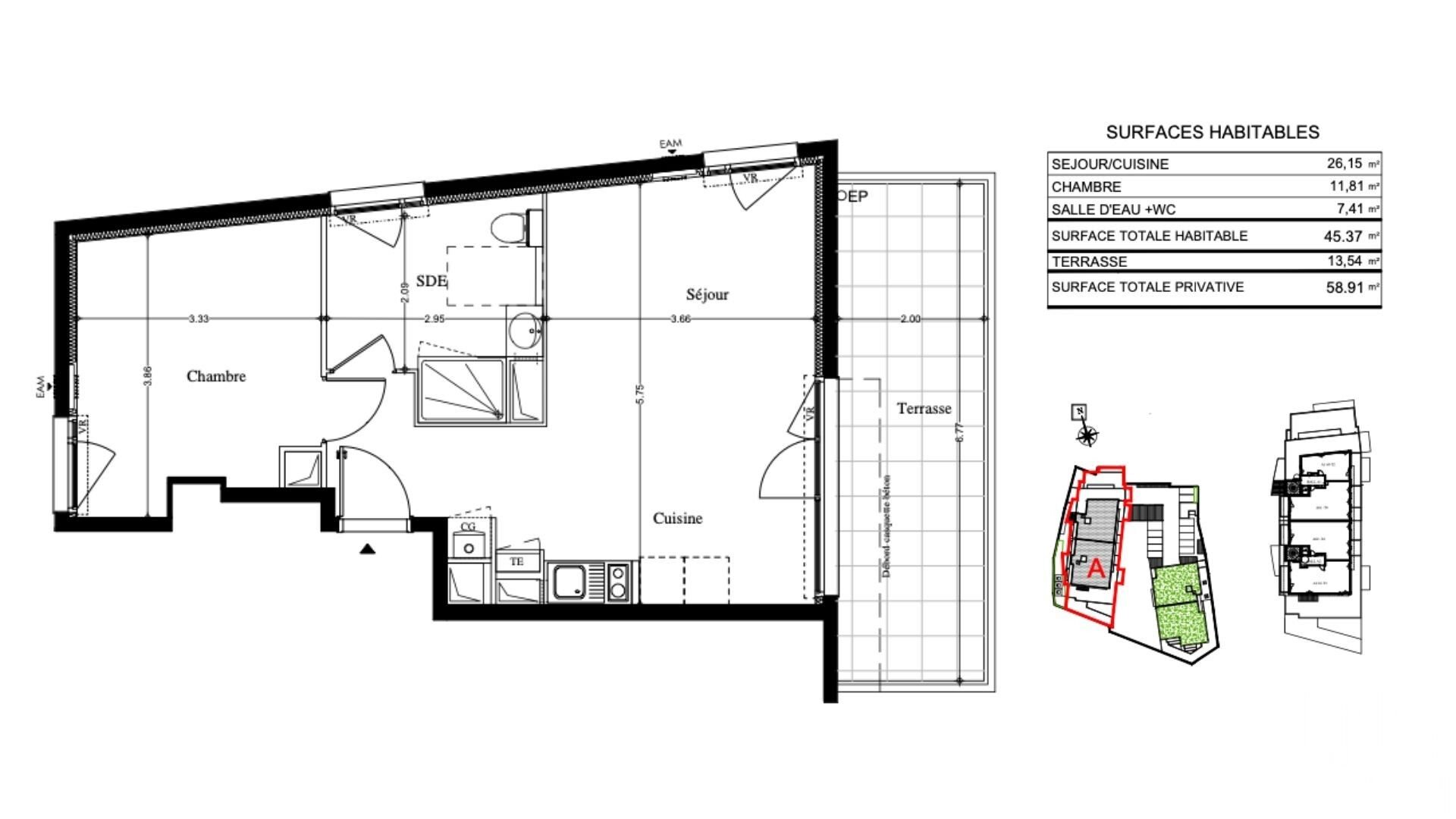 Appartement à vendre, 45m², Avignon