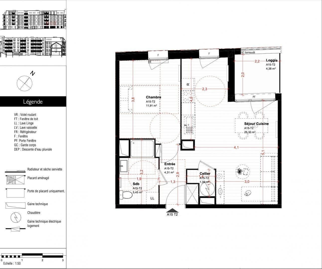 Appartement à vendre, 48m², Saint-Omer