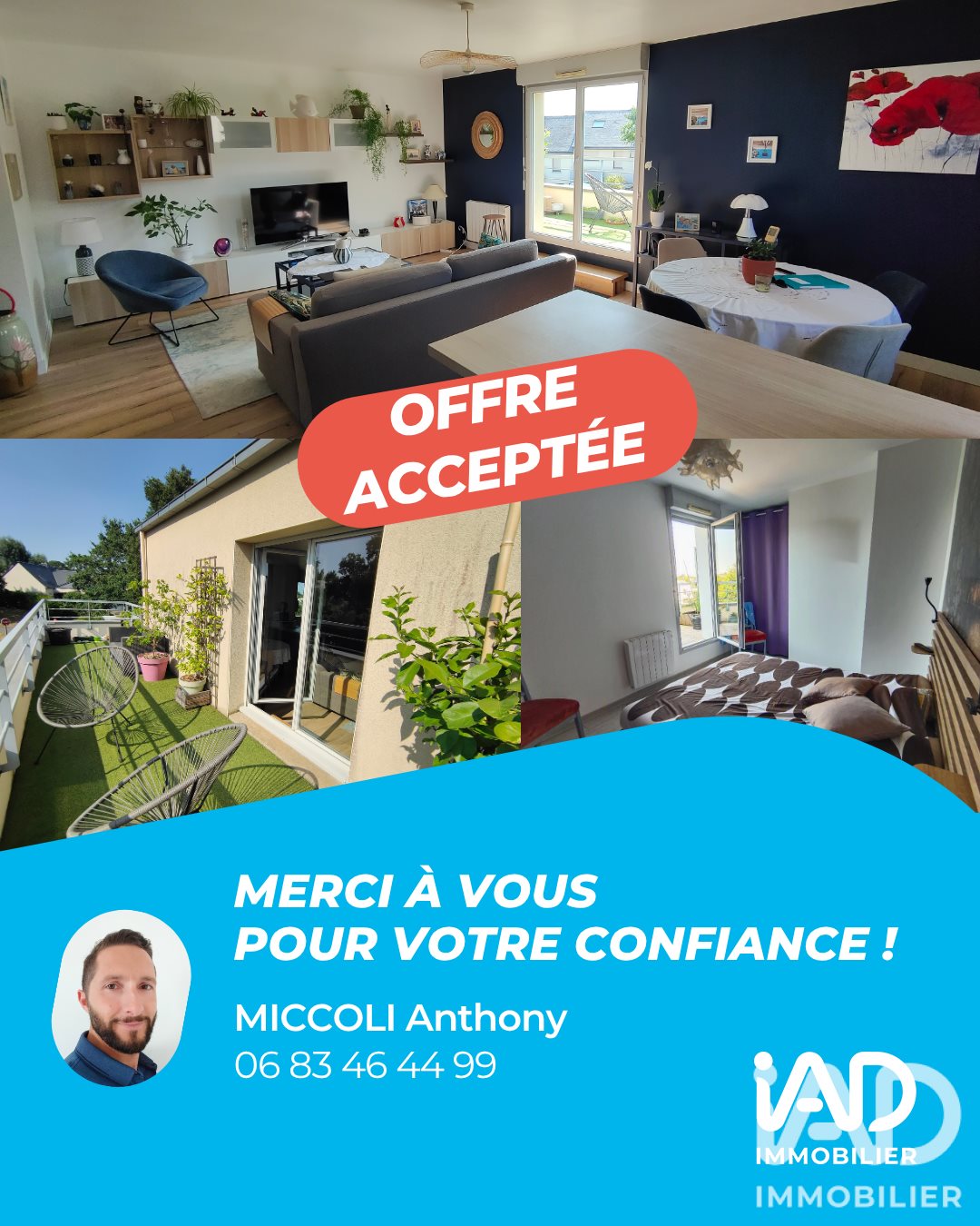 Appartement à vendre, 70m², Châteaugiron