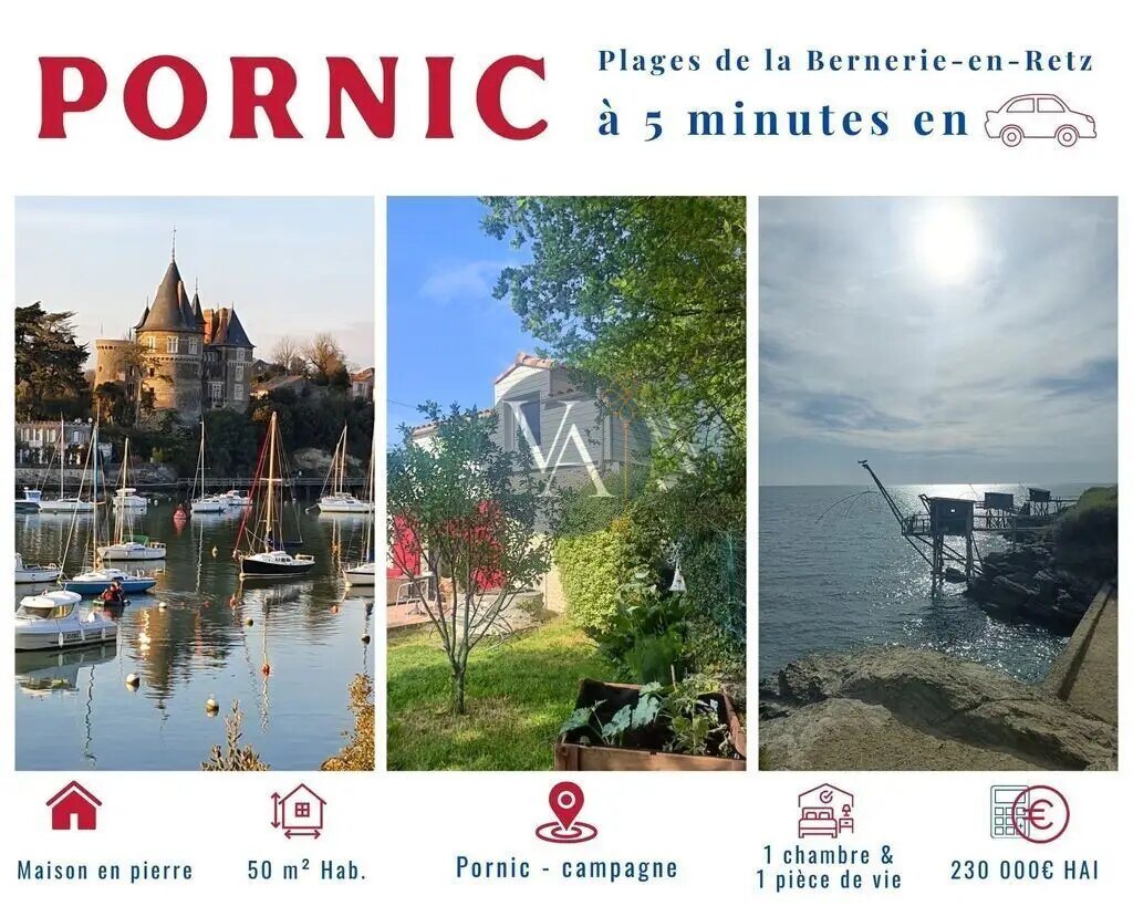 Maison à vendre, 49m², Pornic