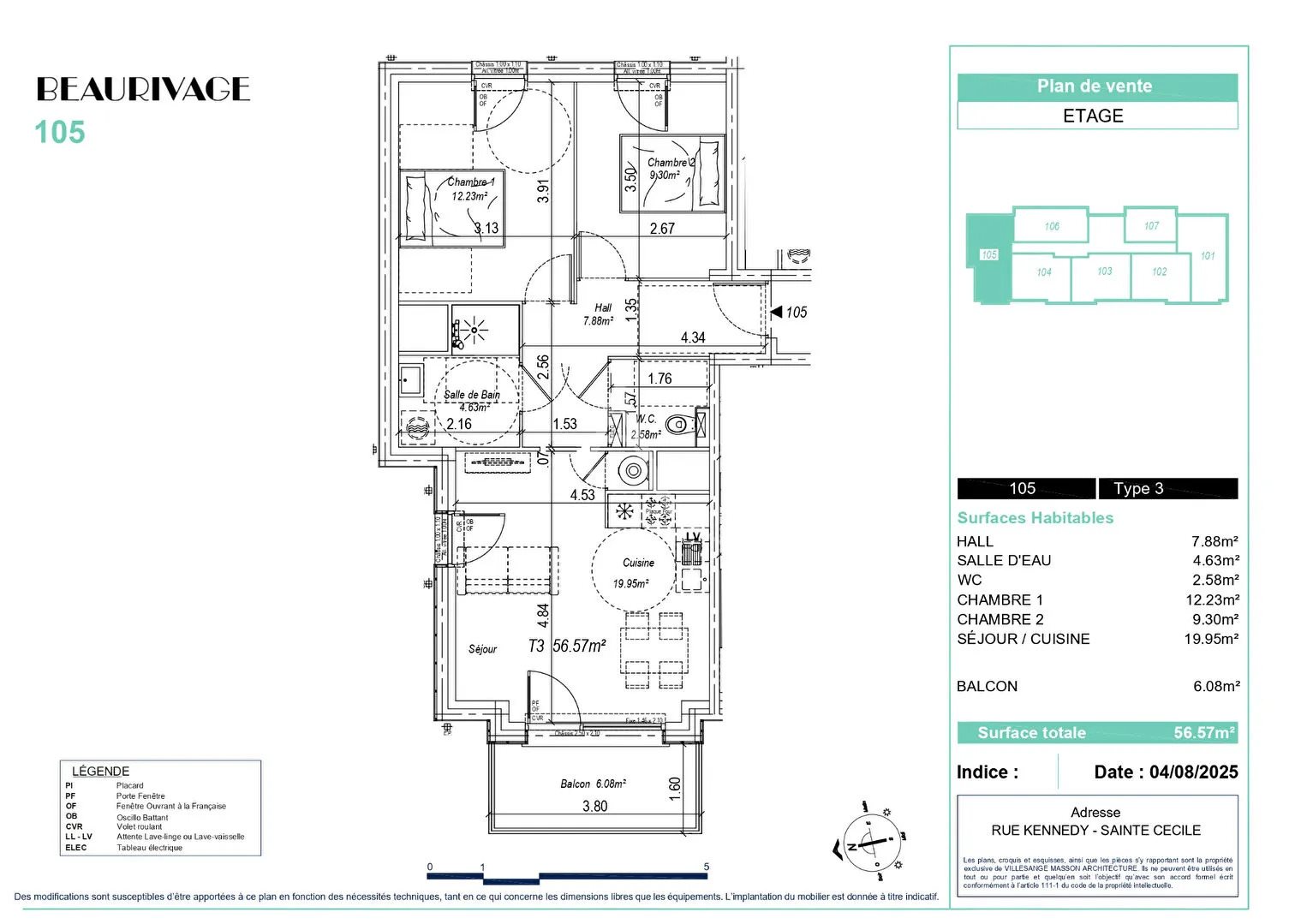 Appartement à vendre, 56m², Camiers