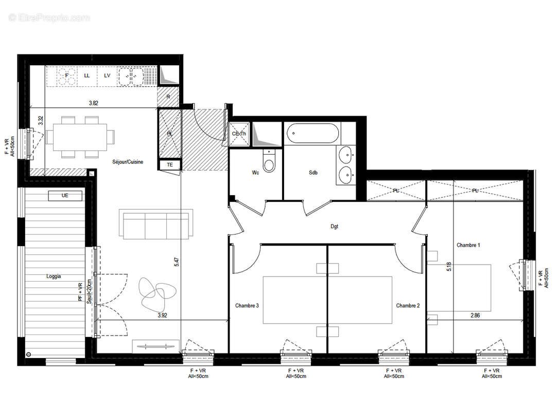 Appartement à vendre, 87m², L'Union