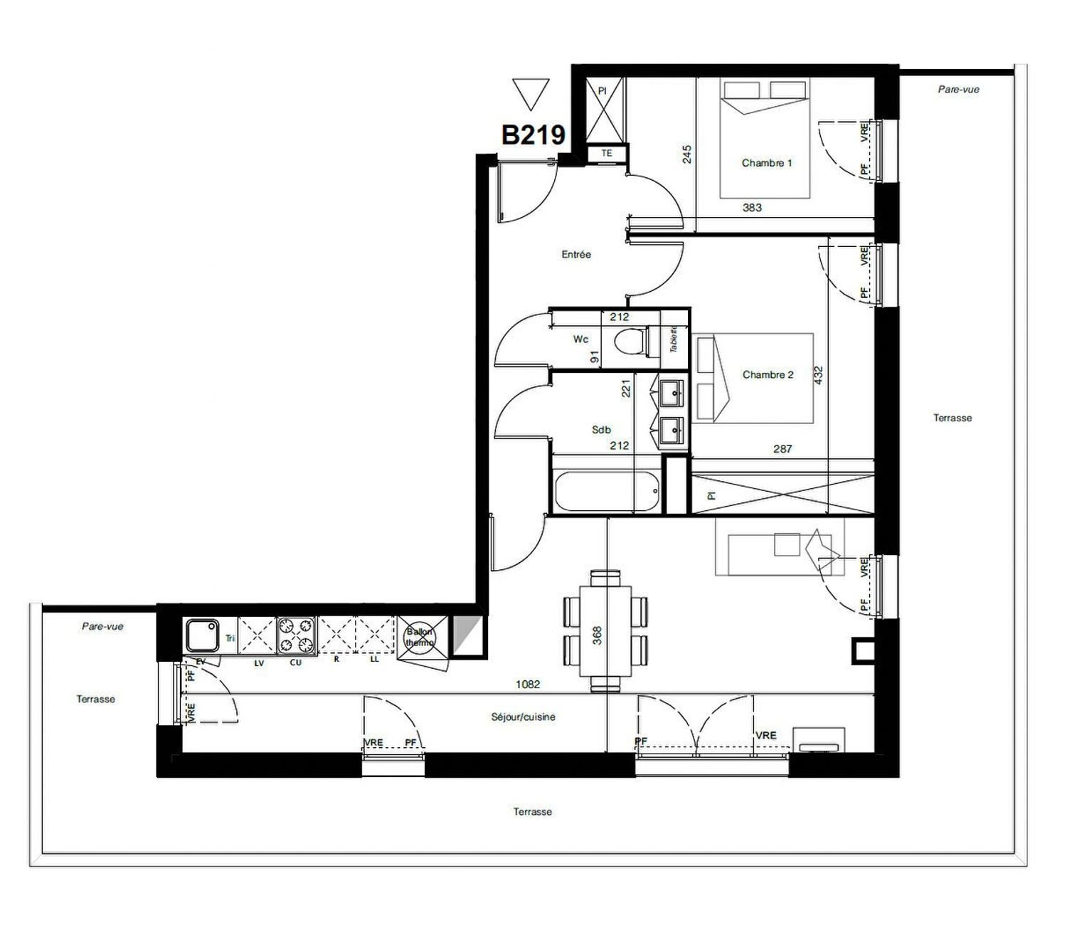 Appartement à vendre, 69m², Tournefeuille