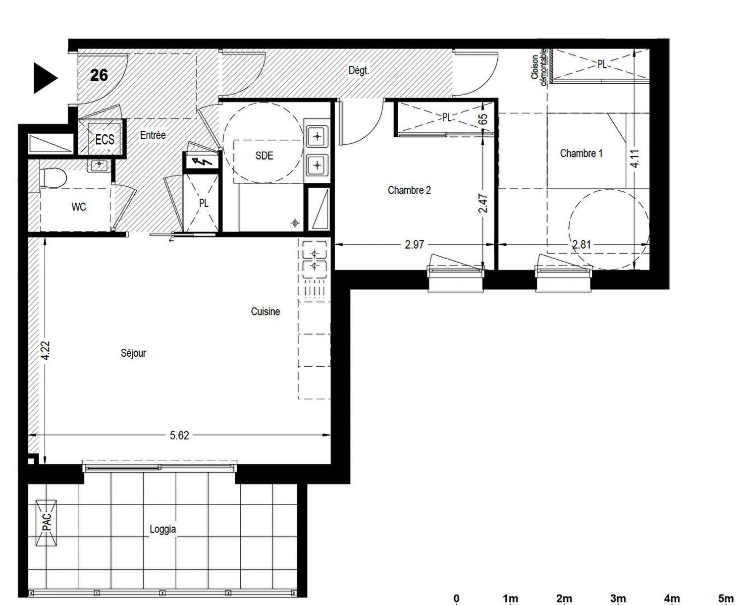 Appartement à vendre, 62m², Toulouse