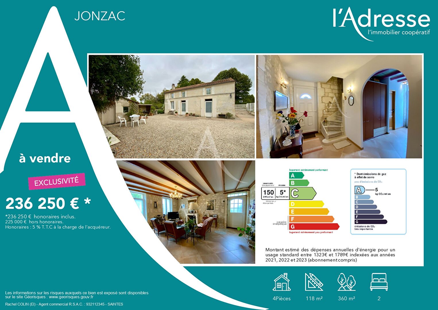 Maison à vendre, 118m², Jonzac