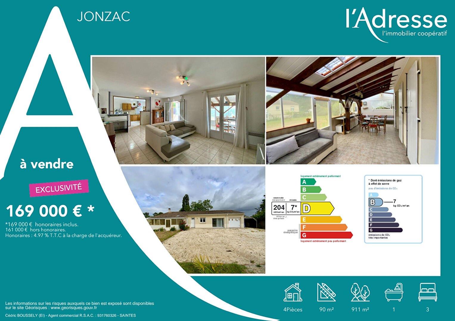 Maison à vendre, 90m², Jonzac