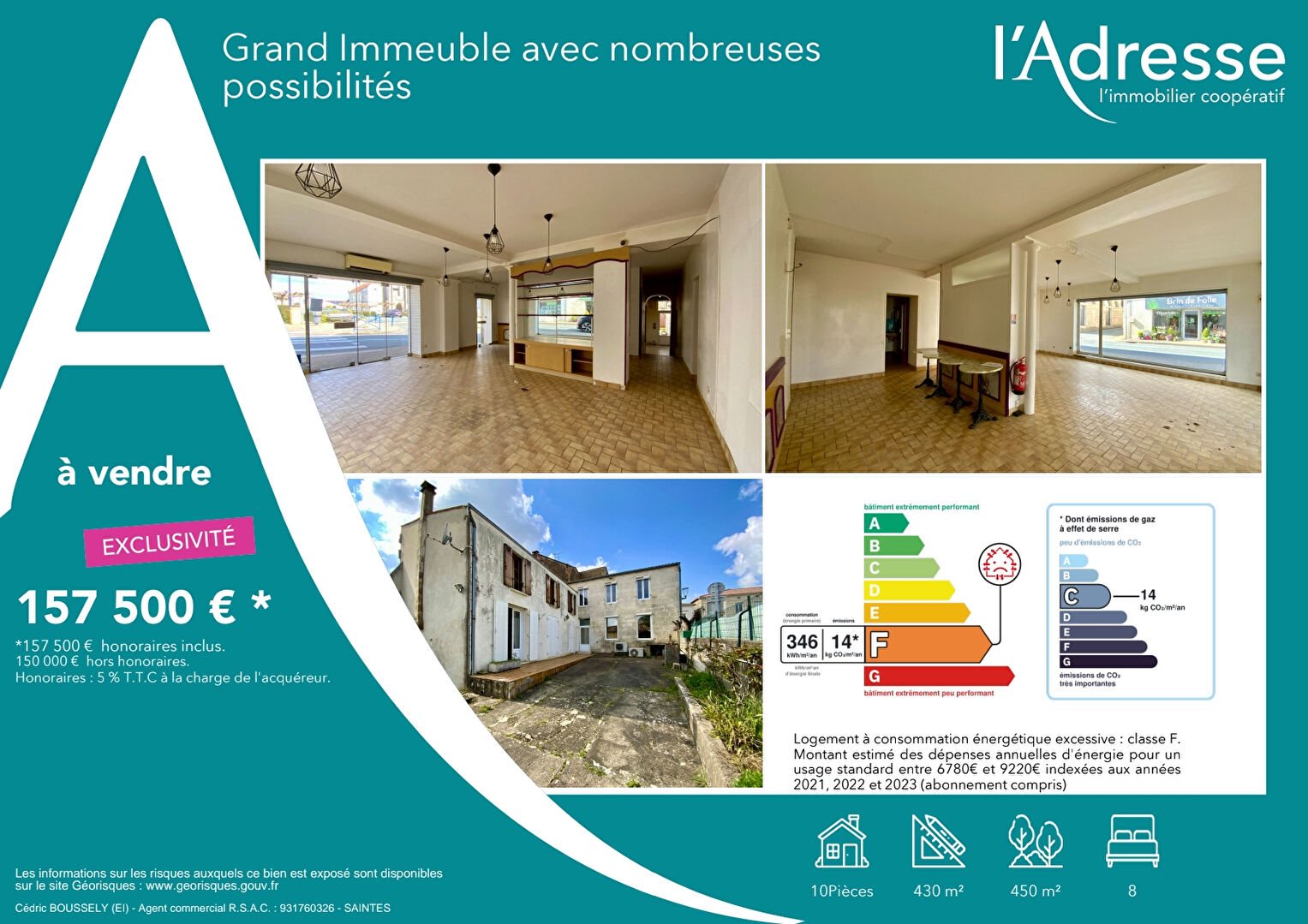 Maison à vendre, 430m², Saint-Genis-de-Saintonge