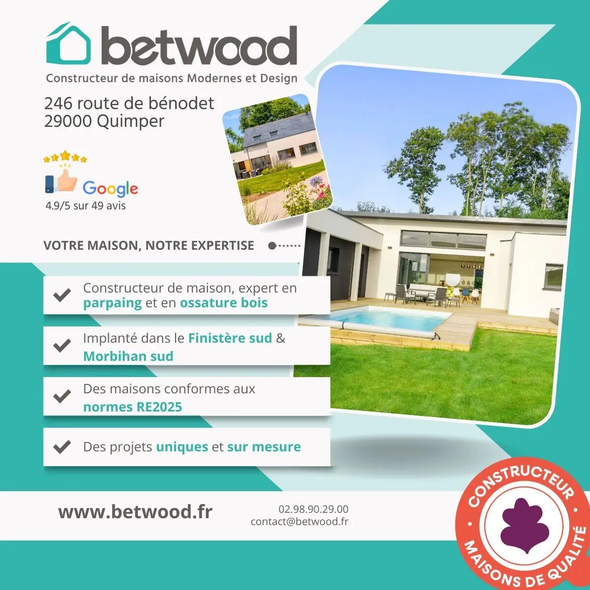 Maison à vendre, 95m², Gouesnach