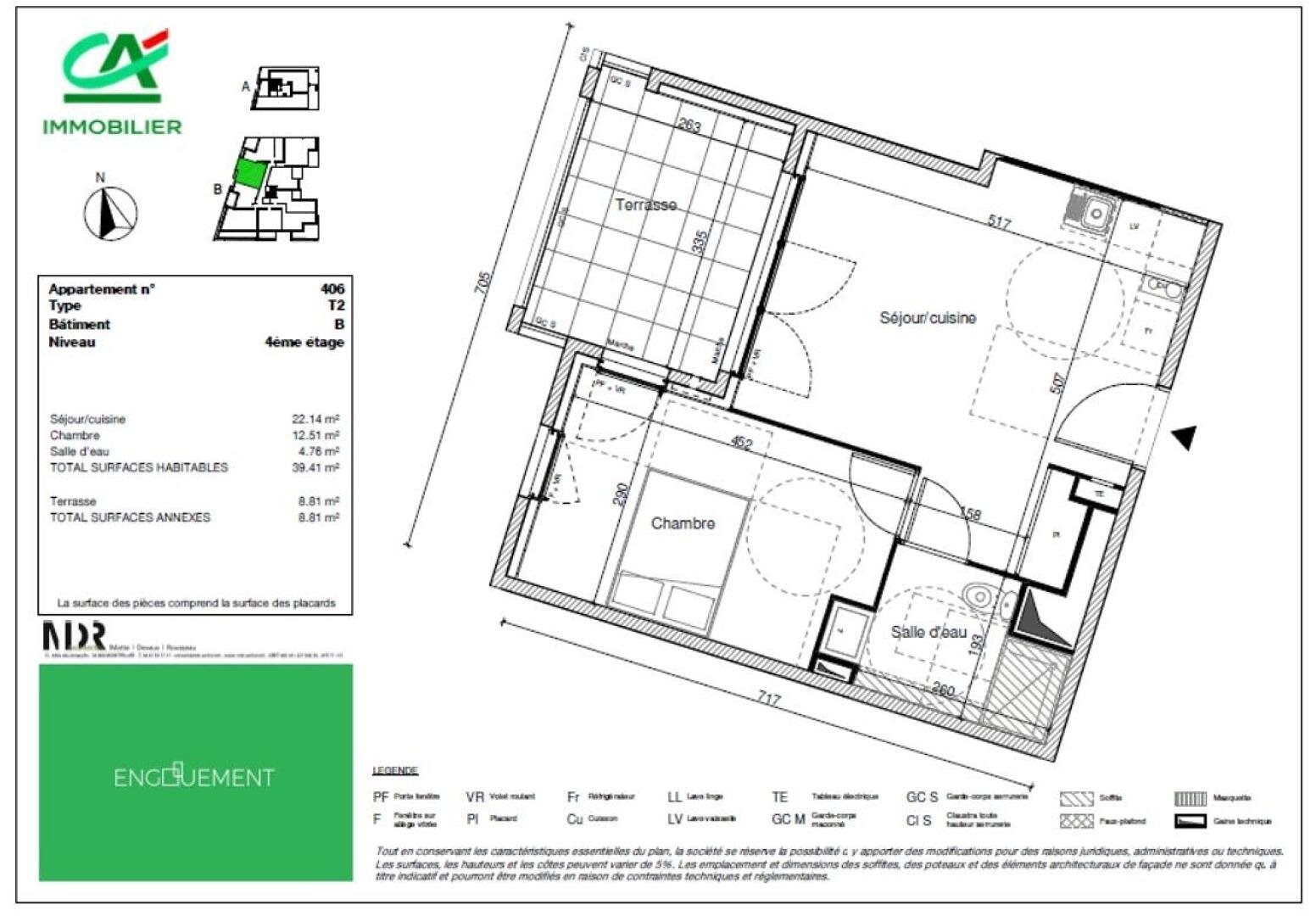Appartement à louer, 39m², Montpellier