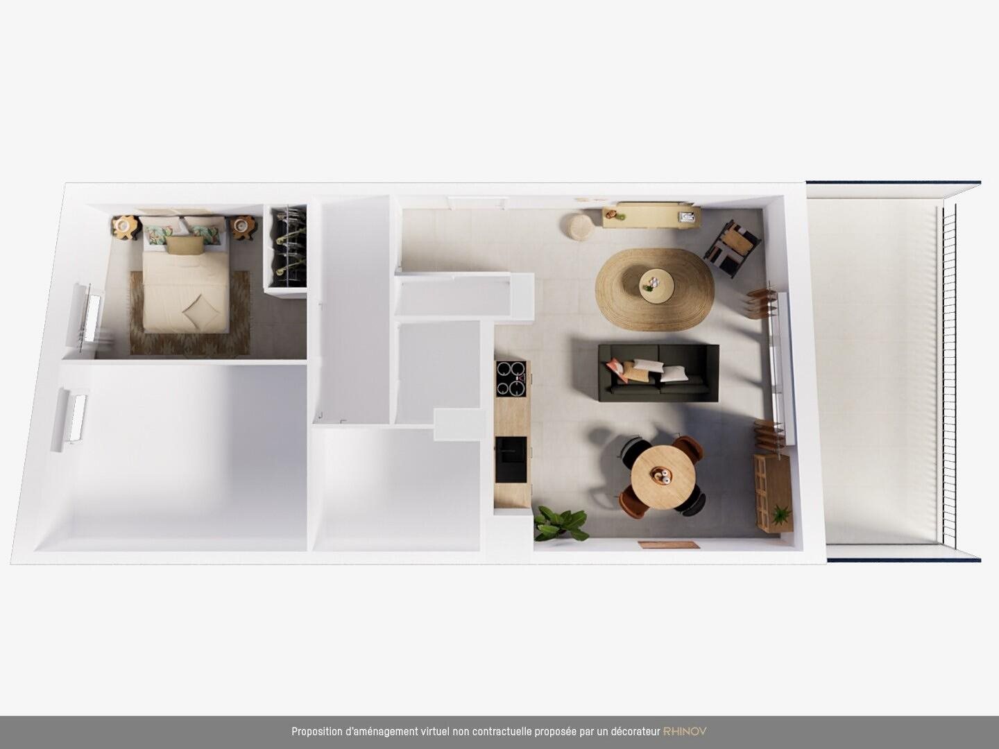 Appartement à louer, 59m², Marseille 8ème
