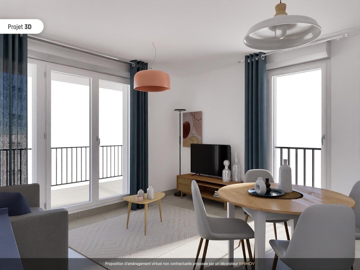 Appartement à louer, 54m², Marseille 8ème