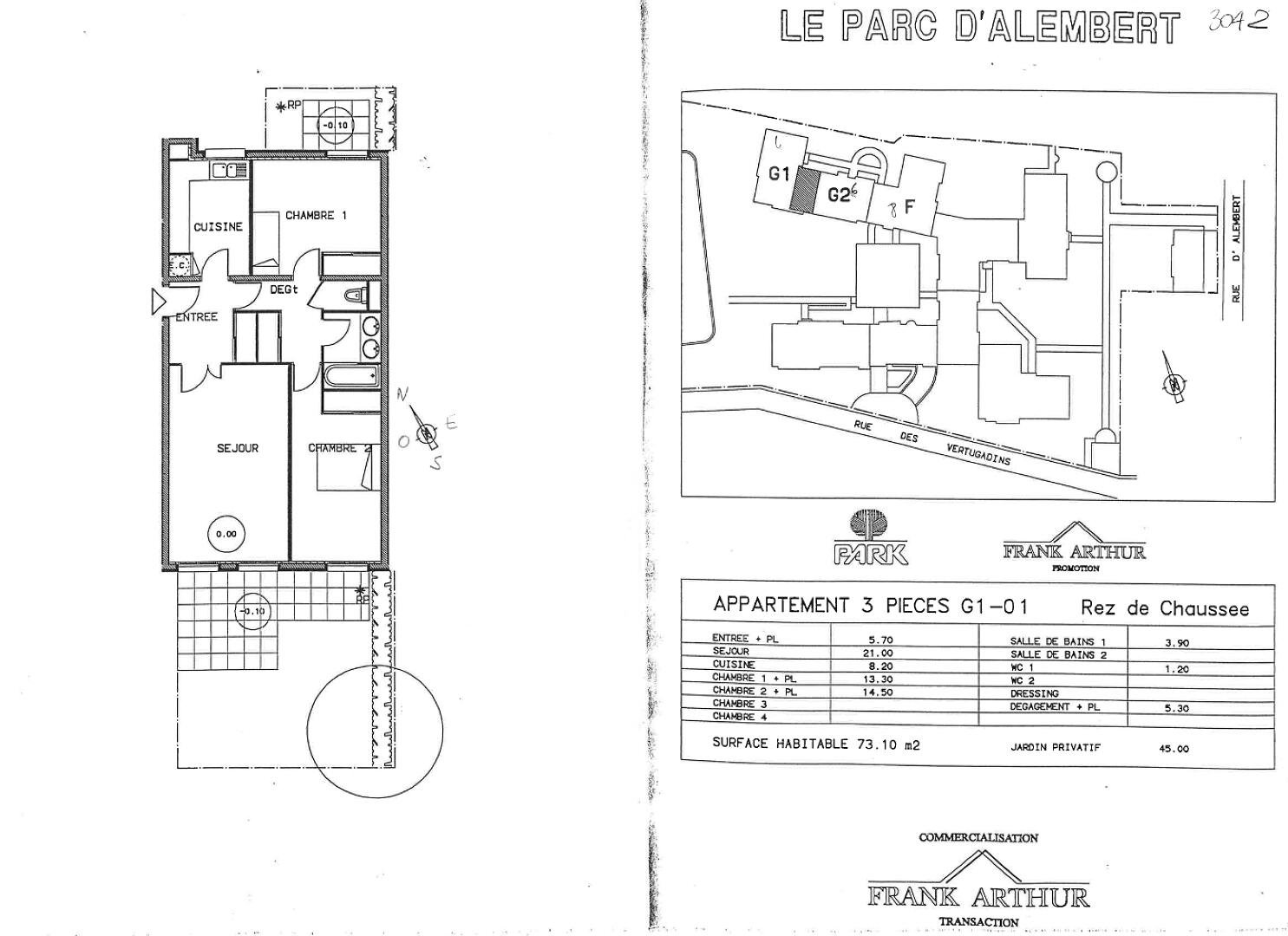 Appartement à louer, 73m², Meudon
