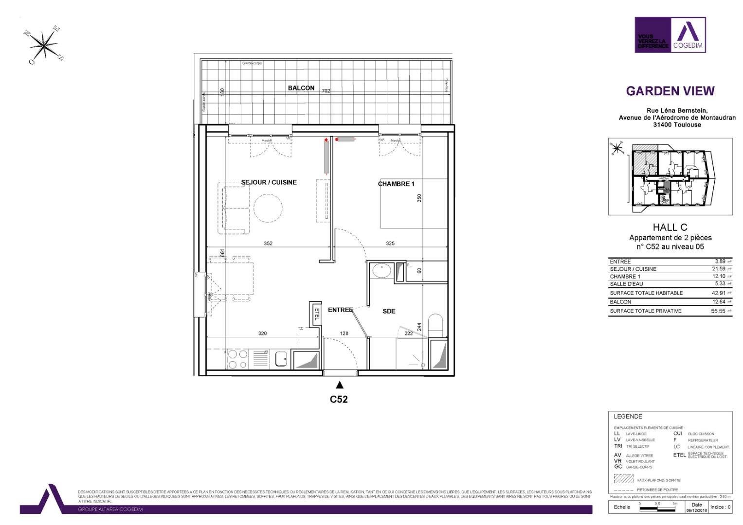Appartement à louer, 42m², Toulouse