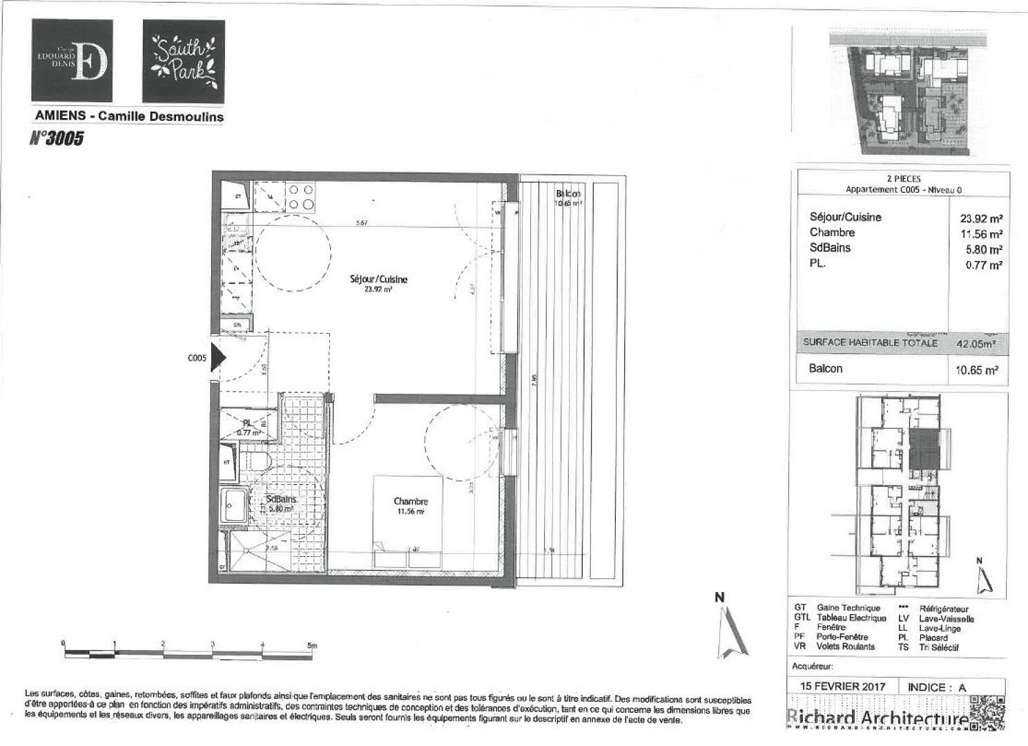 Appartement à louer, 41m², Amiens