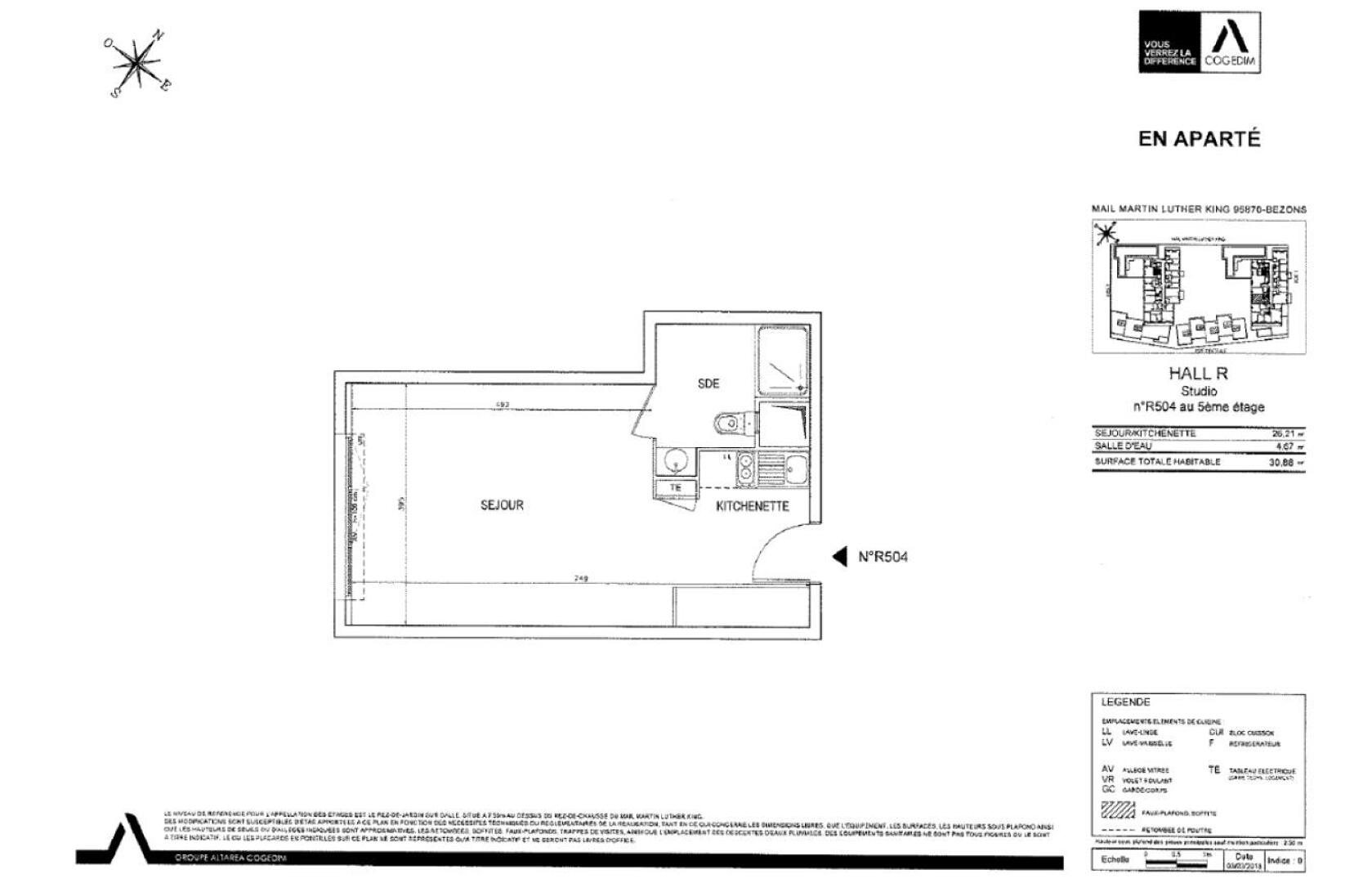 Appartement à louer, 30m², Bezons
