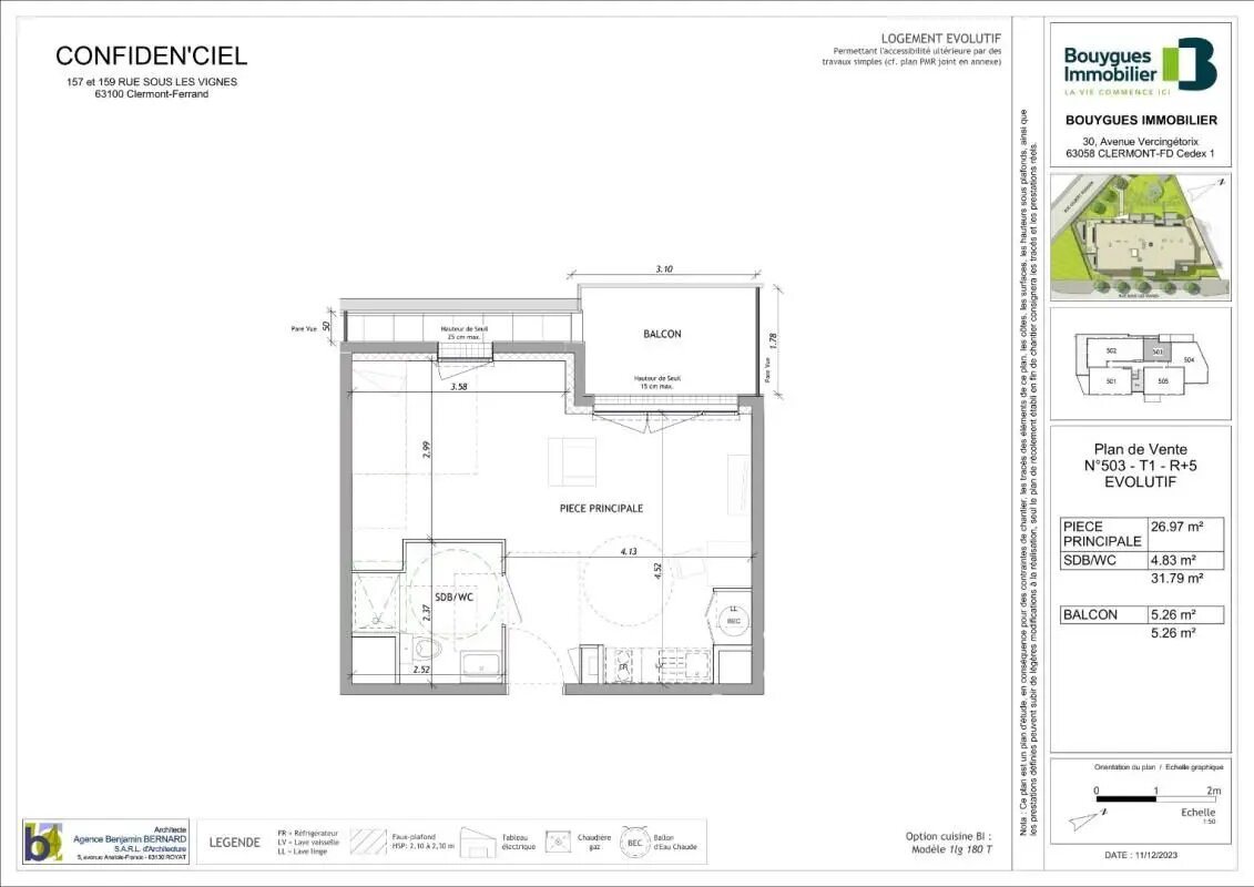 Appartement à louer, 31m², Clermont-Ferrand