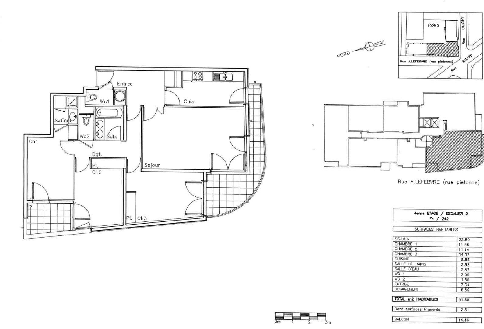 Appartement à louer, 91m², Paris 15ème
