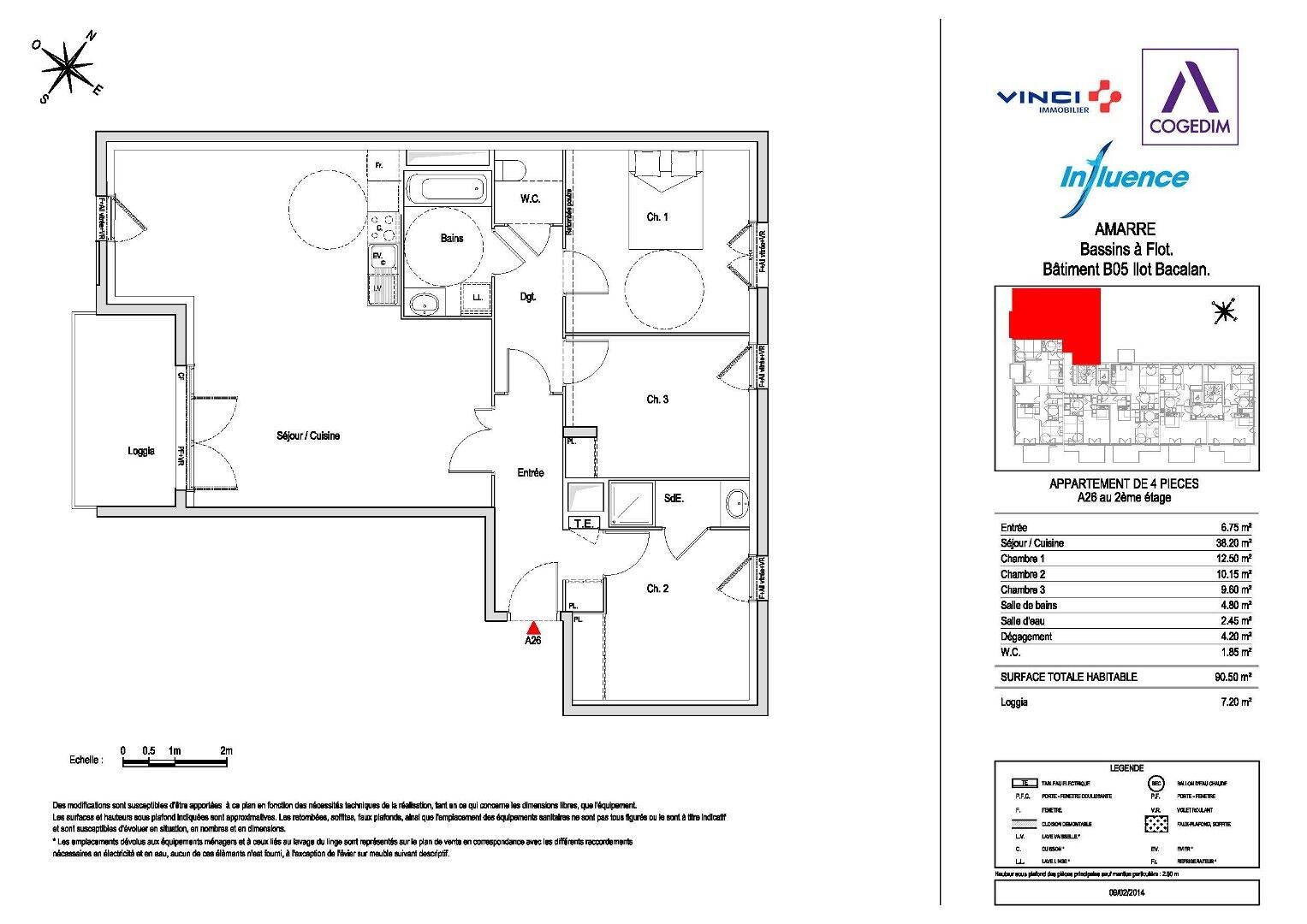 Appartement à louer, 90m², Bordeaux