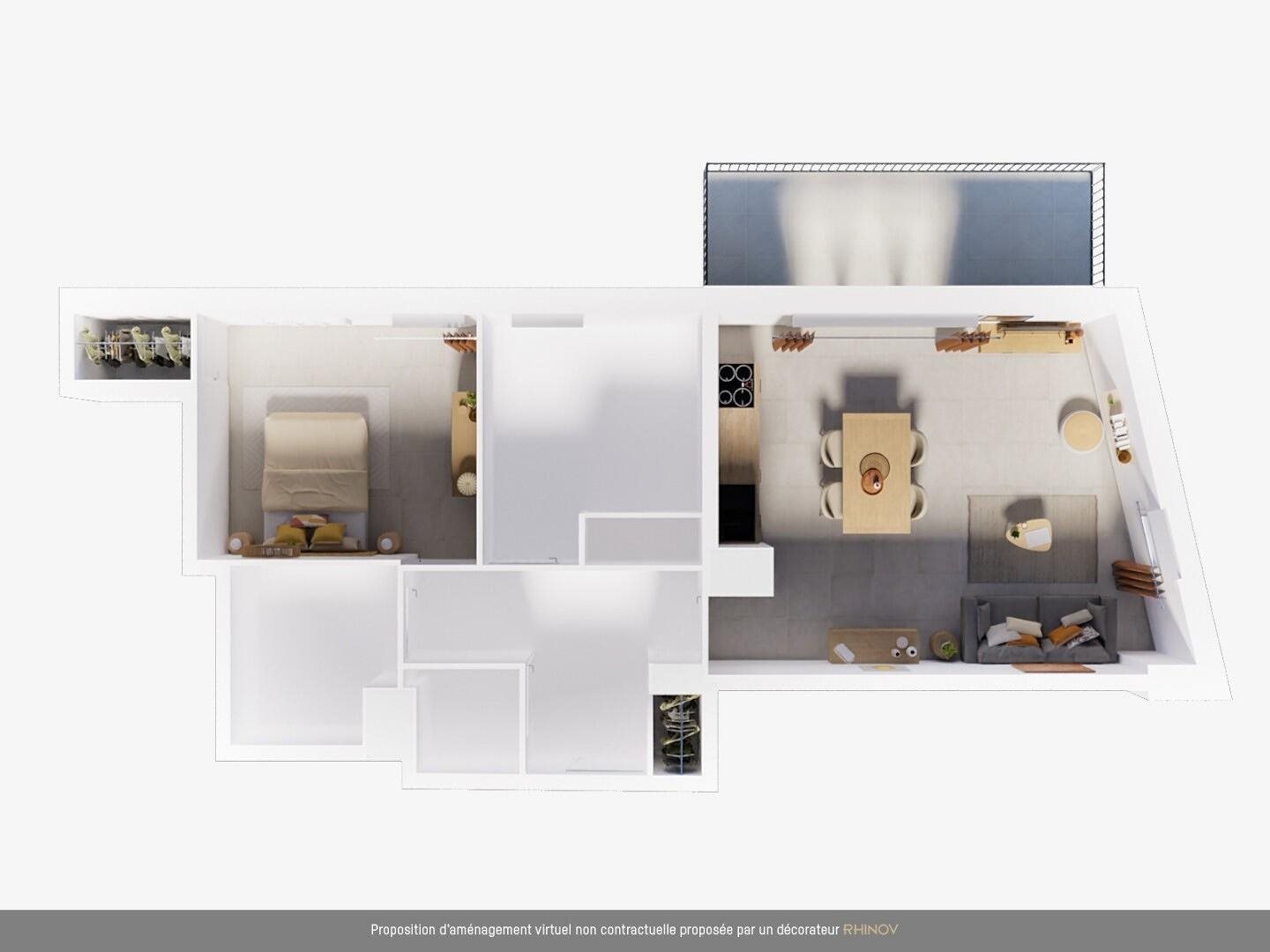 Appartement à louer, 61m², Marseille 8ème