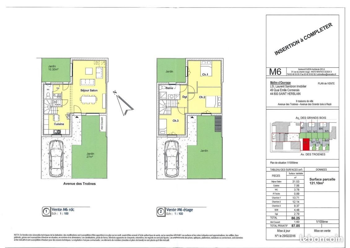 Maison à louer, 88m², Rezé