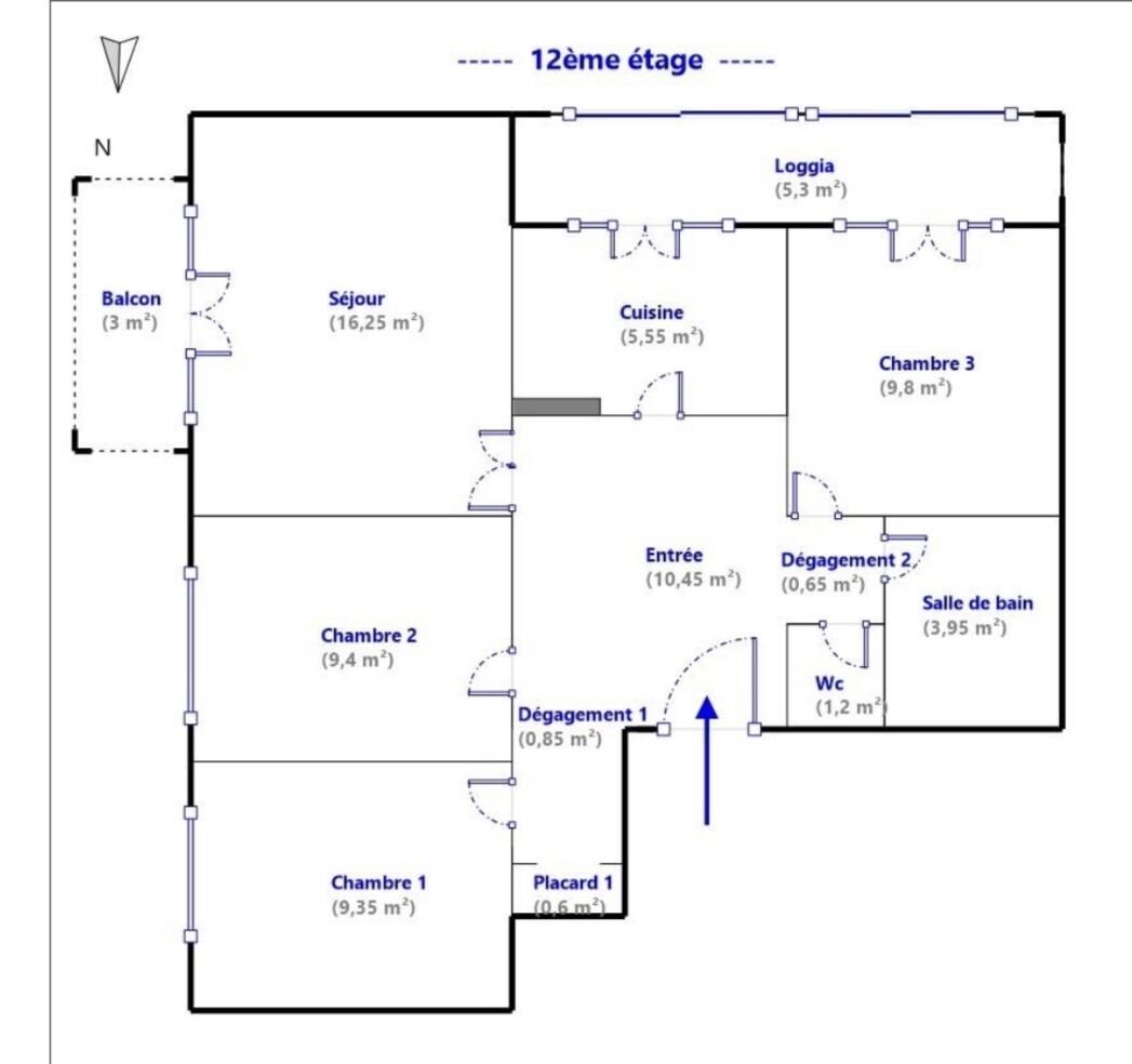 Appartement à vendre, 68m², Créteil