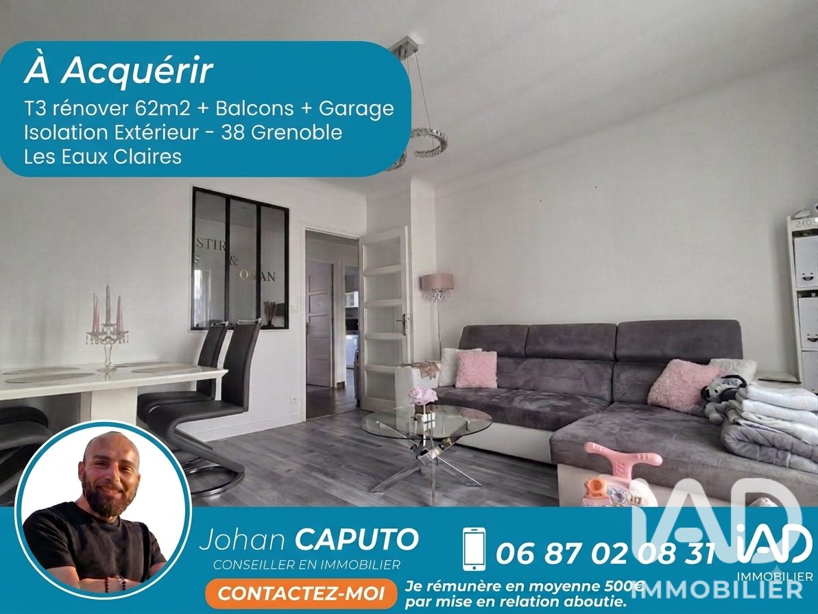 Appartement à vendre, 61m², Grenoble