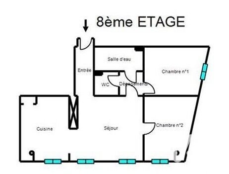 Appartement à vendre, 58m², Nice
