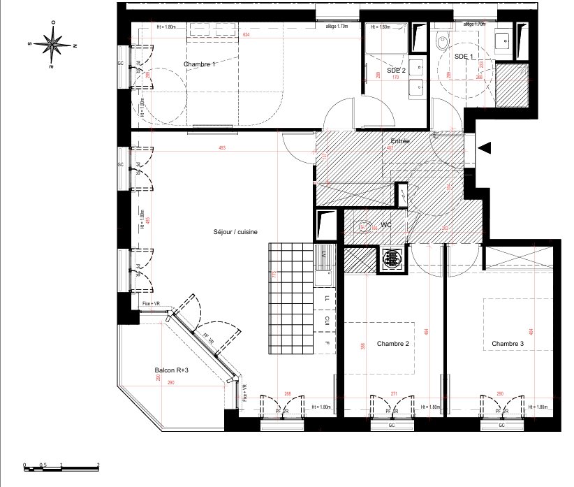 Appartement à vendre, 97m², Saint-Cloud