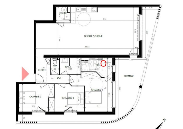Appartement à vendre, 4m², Saint-Cyprien