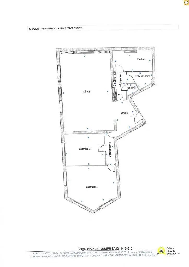 Appartement à vendre, 86m², Levallois-Perret