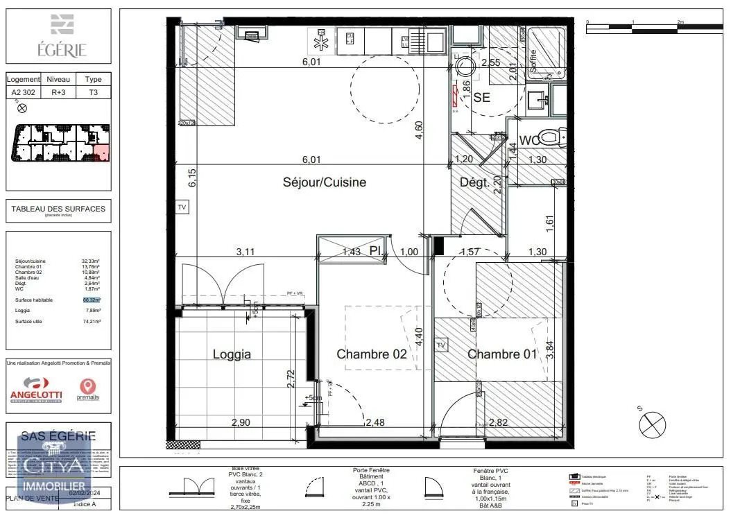 Appartement à louer, 3m², Béziers